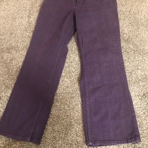Coldwater creek purple jeans 10p cotton/spandex
